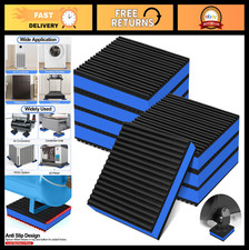 8 Pack Anti Vibration Pads 4"x4"x7/8" - Sound Isolation Rubber Damping Mat for W