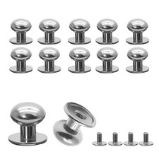 24 Packs Mini Drawer Pulls, 0.39 Inch Diameter Round Knobs, Tiny Dresser Knob...