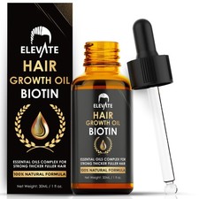 Hair Growth Oil - Biotin Serum  Castor Oil Natural Vitamin Treatment for Str...