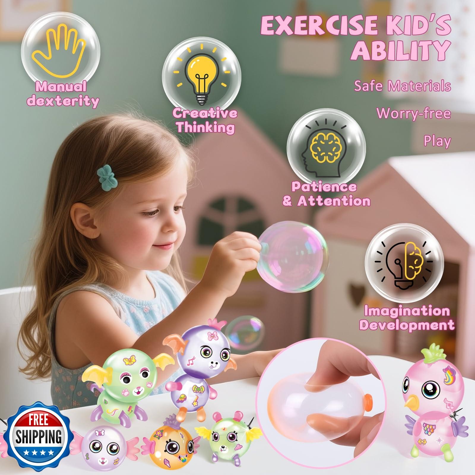 Kenvc DIY Craft Kits Toys Accessories, Balloon Toy Accessories, A