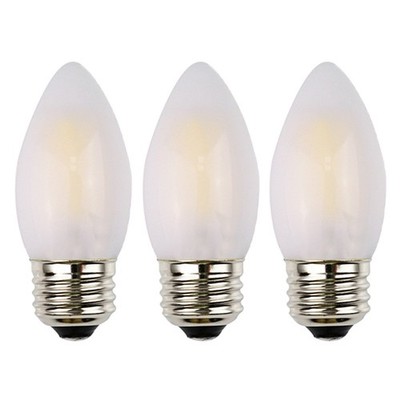 C35 LED Candelabra Bulb, 6W Dimmable, E26 Standard Base, 600LM 60W Incandesce...