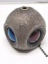 Vintage Pyle Train Caboose Marker Signal Light Globe Housing