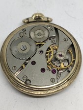 1940 10kt RGP Waltham Crescent St. 1617 17J 16s Pocket Watch Is Running 