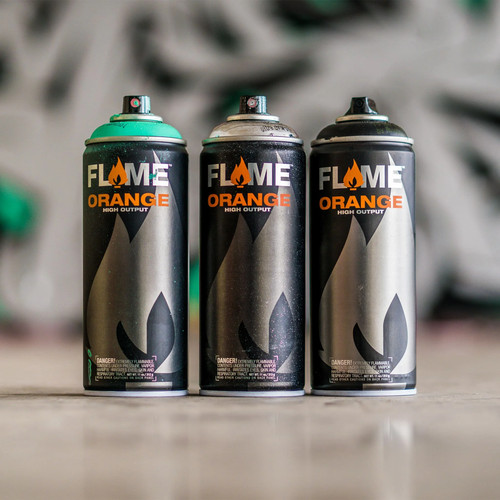 Flame Orange Veilchen Sprühfarbe Pack (6 x 400 ml) - Bild 2 von 7