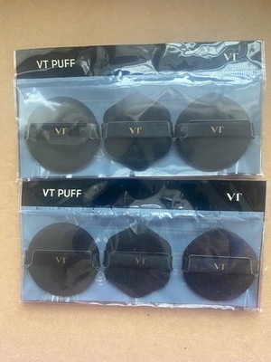  6 pcs VT COSMETICS BB Cream Makeup Powder Air Cushion Puff Sponge ~ 2'' x 2'' 