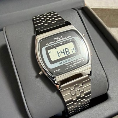 Citizen Vega Digital Alarm Chronograph Watch PA80 341252 80s | eBay
