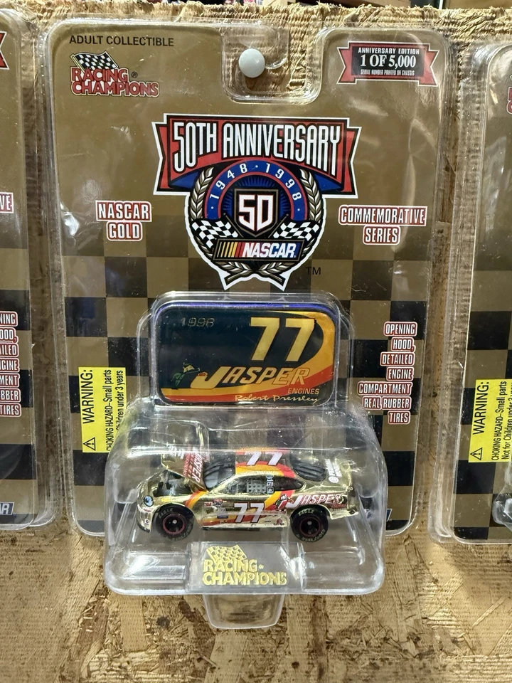 LOT OF 3 ASSORTED NASCAR DRIVERS 1998 1/64 GOLD SERIES Racing Champions Diecast - Image 3 of 4
