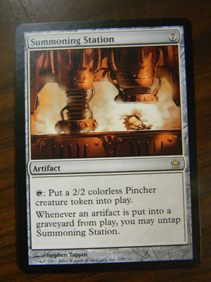 MTG Pre-Modern Fifth Dawn Artifact Rare Summoning Station Lightly Played Cond