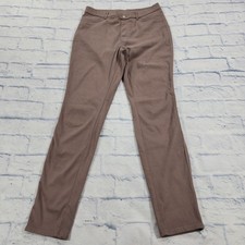 Uniqlo Ultra Stretch High Rise Legging Pants WOMENS SIZE L Brown Pull On