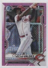 2021 Bowman Chrome Prospects Mega Box Pink Mojo Refractor /199 Malvin Valdez vs5