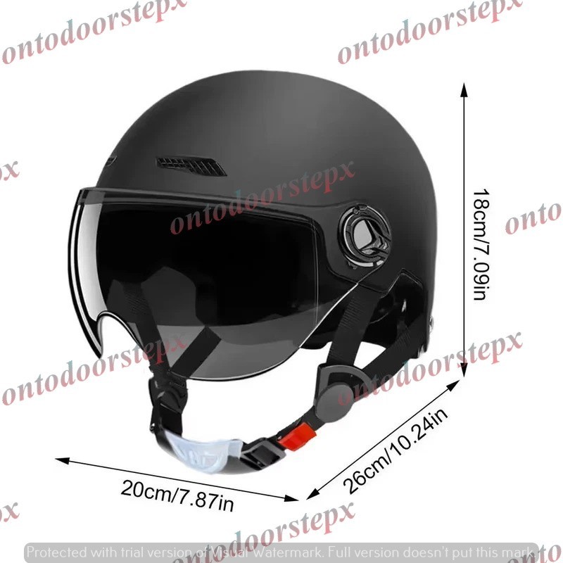 Motorcycle Helmet for Men Women Classic Retro Scooter Half Helmet Ultralight