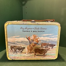 Original Vintage 1955 Roy Rogers Dale Evans Lunch Box With Thermos. Complete