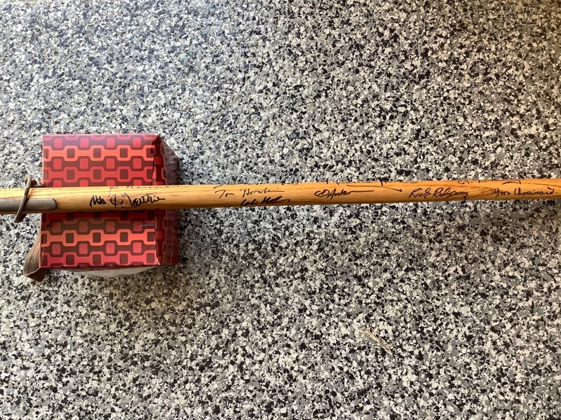 Vintage Ice Ax with signatures
