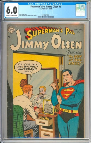 Superman's Pal Jimmy Olsen #1 Very Nice Silver Age Vintage DC Comic 1954 CGC 6.0