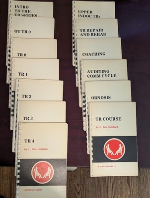 Vintage Scientology: TR SERIES, all 12 booklets, Jan 1977