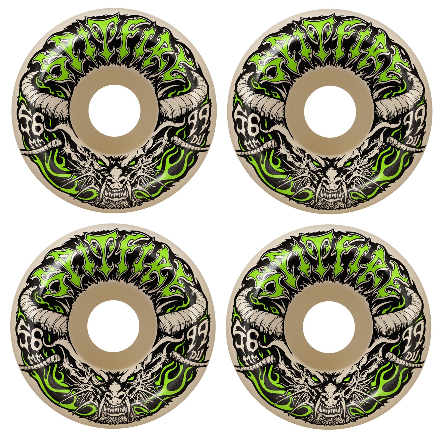 Wheels 56mm F4 99a Demon Redux Conical Full Natural