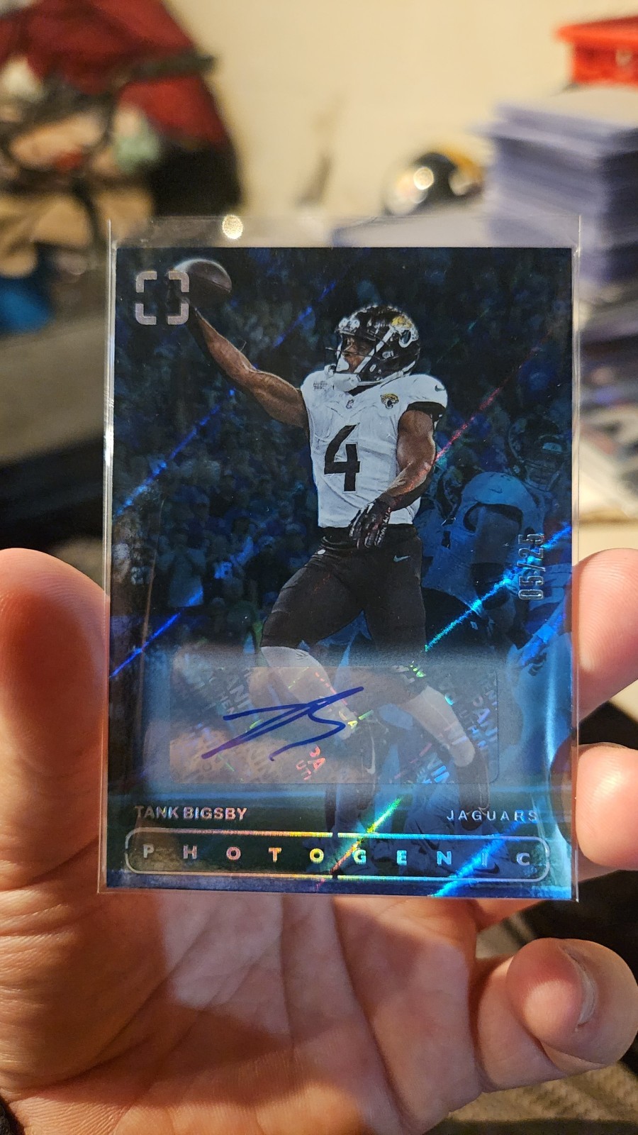 2024 Panini Photogenic Tank Bigsby #143 Blue Auto /25
