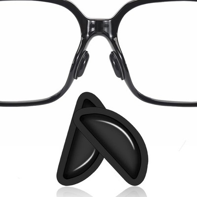 12 Pares de Almohadillas de Silicona Adhesivas para Nariz de Gafas con Camara