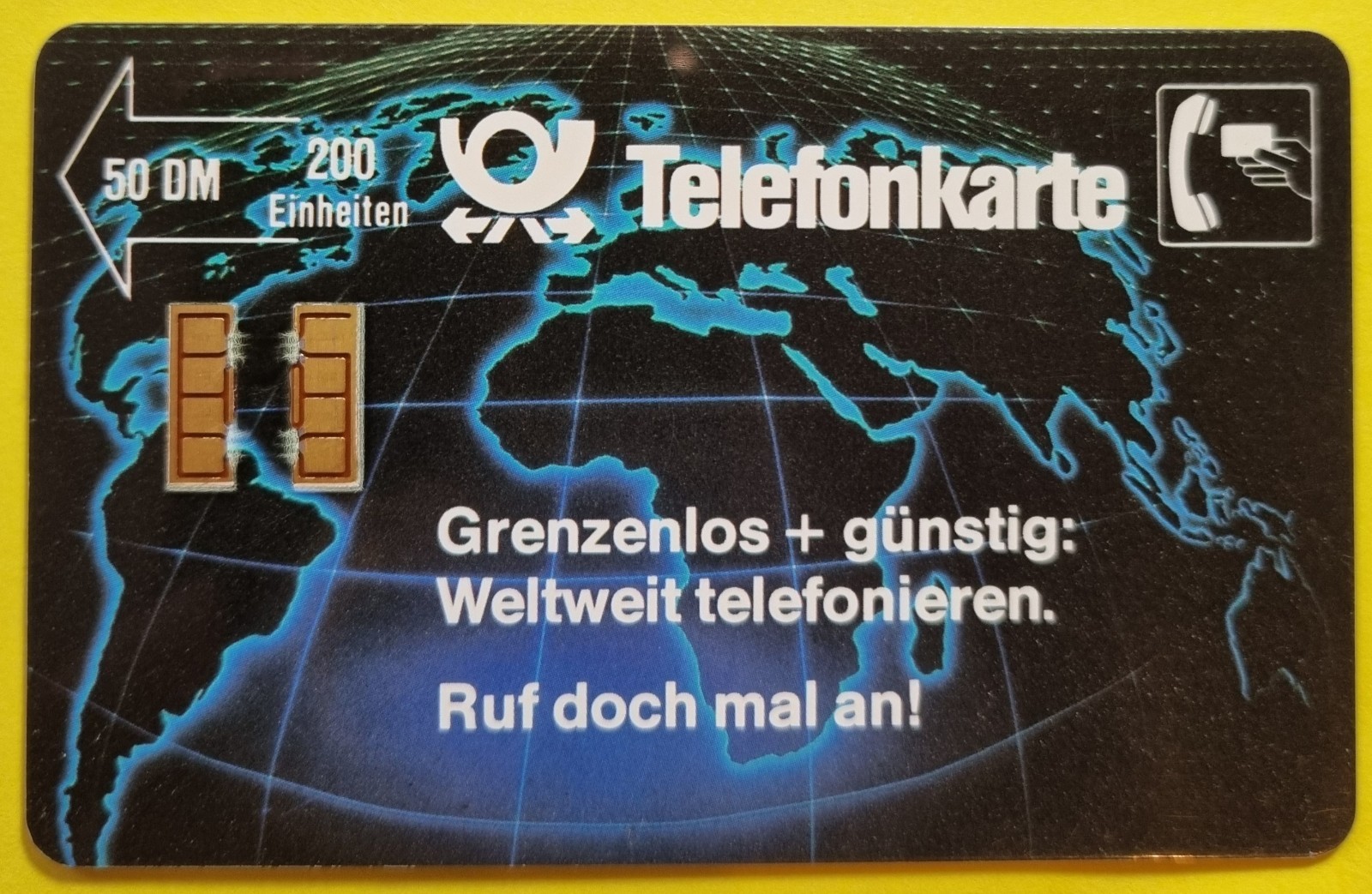 Telephone Card-P 02 B- Limitless + Cheap - 12 Digit No.!!! - 200 Units - Full