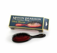 Mason Pearson BN4 Pocket Mix Bristle Nylon Hair Brush Dark Ruby NEW
