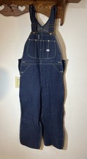 LEE JELT Denim Sanforized Union Made Bibs Overalls 34x29 Vintage New Old Stock
