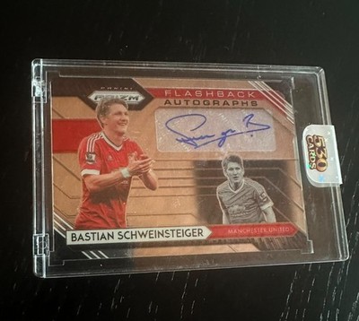 BASTIAN SCHWEINSTEIGER 2020-21 PRIZM EPL FLASHBACK AUTOGRAPHS MANU #FA-BS