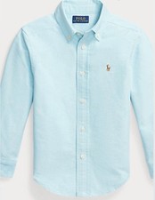 NWT, Boys RALPH LAUREN Cotton Button-Down Oxford Shirt. L 14-16 . Eu 158/164