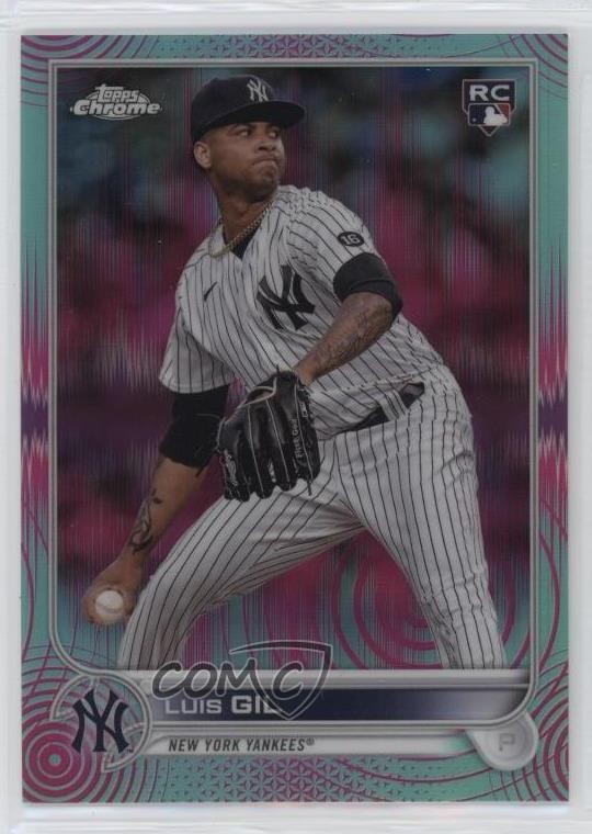 2022 Topps Chrome Sonic Aqua & Pink Pulse Refractor /199 Luis Gil Rookie RC 2yi