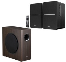 Image of Edifier R1280DBs Active Bluetooth Bookshelf 2.0 Speaker & Edifier T5s Subwoofer