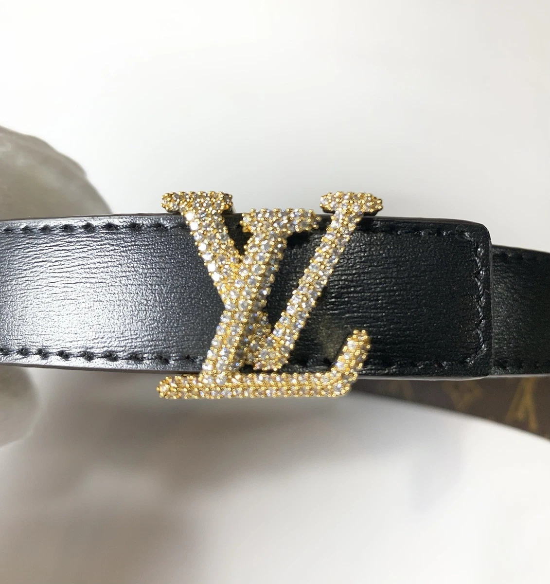 Louis Vuitton Monogram Mulitcolor Noir Belt with Gold-Tone Buckle 80/32 LV Black Multicolore Monogram Canvas Belt with Gold Buckle  main image 2
