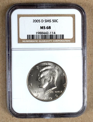 2005-D SMS KENNEDY HALF DOLLAR NGC MS68 442114