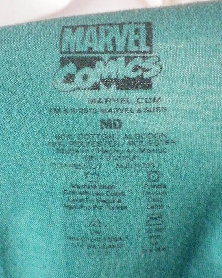 euc Marvel The Invincible Iron Man T-Shirt super hero SZ Youth M - Image 4 of 4