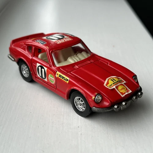 Corgi Datsun 240Z East African Safari 394 Red & Decals Vintage 1972-77 Diecast