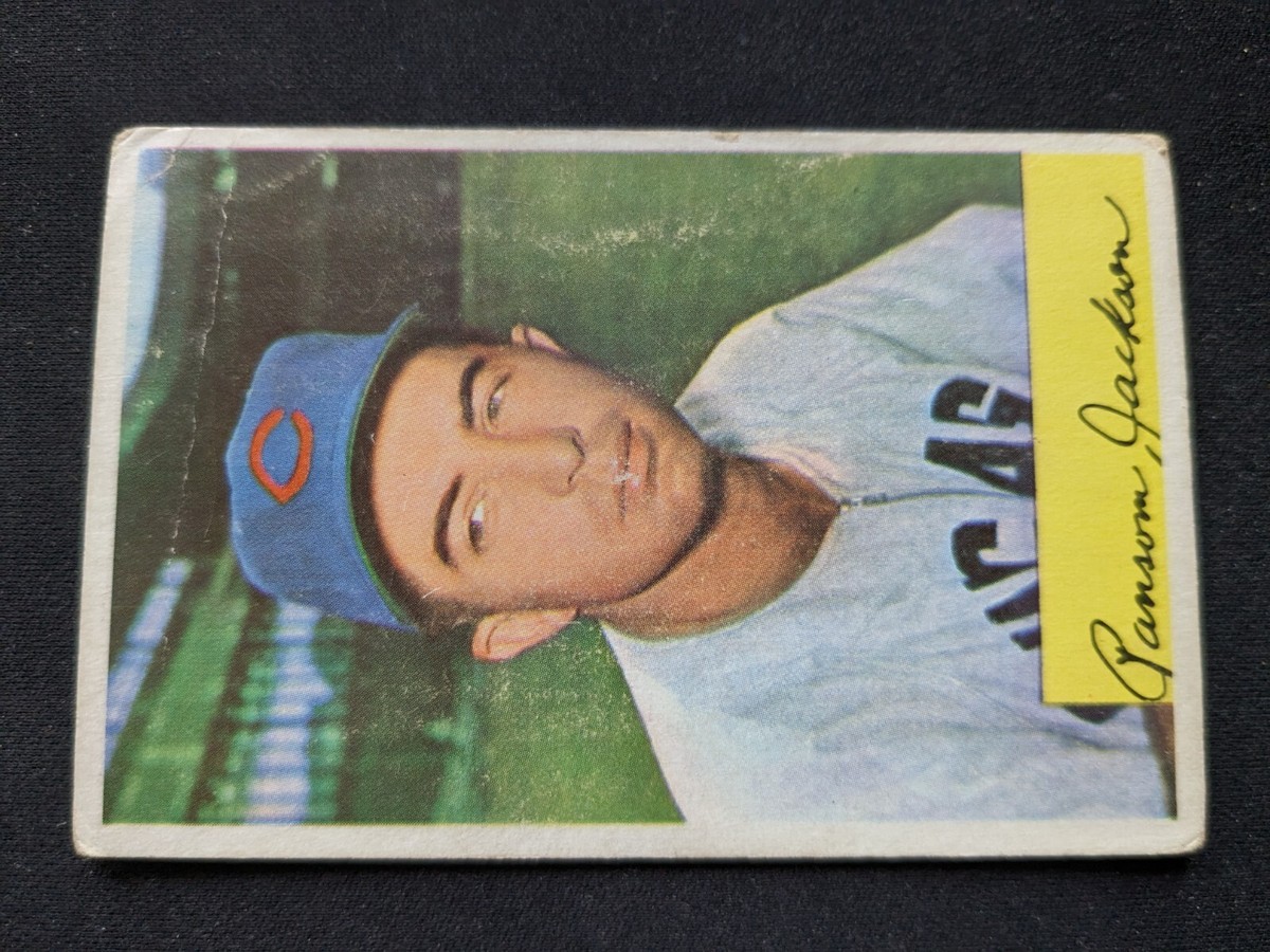 1954 Bowman Baseball Card # 189 Randy Jackson - Chicago Cubs (VG