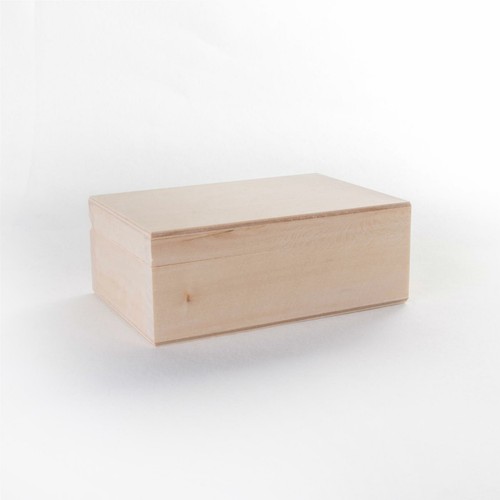Small Wooden Gift Box | 13 x 8.5 x 5 cm | Ring Jewellery Earrings Trinket Case - Picture 5 of 6