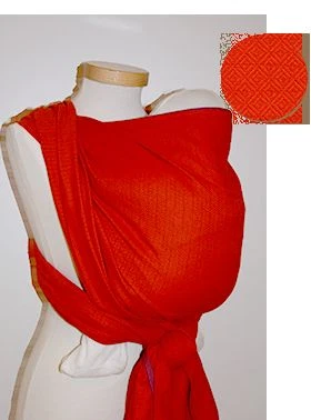 Storchenwiege Leo Orange Baby Wrap