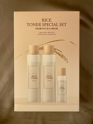 100%   SELLER NEW EXP 4/2026 Rice Toner Special 3-PC Set 150 mL X 2 30mL X 1