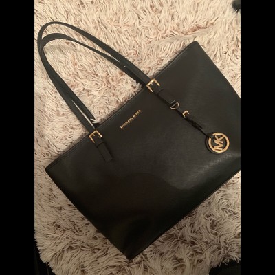 jet set large saffiano leather tote bag