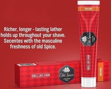 Old Spice Lather Shaving Cream Musk Smell as a Rich Smooth Man - 70 gm.