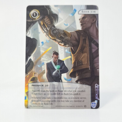 BANK JOB Organzied Play Promo Card FFG Android Netrunner LCG