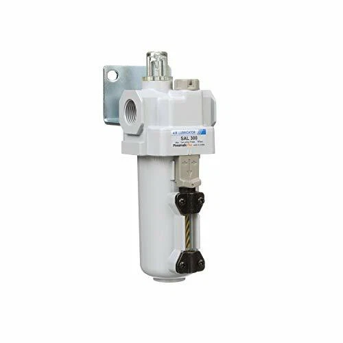 PneumaticPlus Air Lubricator-Oiler 3/8" NPT Metal Bowl Bracket SAL300-N03B-MEP