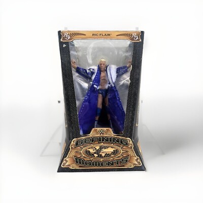 WWE Mattel Defining Moments - Ric Flair - Blue Robe WM 24 Wrestling Figure - NEW