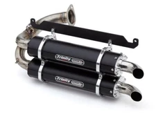 Dual Slip On Exhaust Muffler For Talon 1000R SXS10S2RD FOX Live Valve 2019-24