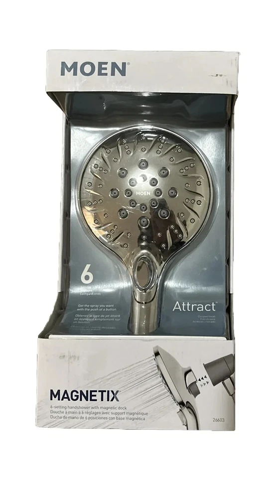 Moen Attract Handheld Shower 6 Spray 5.5 in. In Chrome - Model 26603