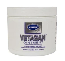 Vetasan Ointment 4oz size for Horses Dogs Cats by Kinetic Vet Chlorhexidine
