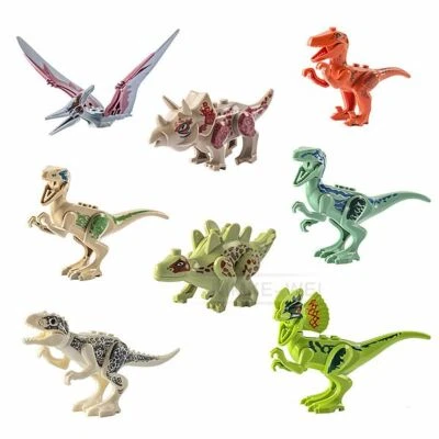 8St Jurassic World Dinosaurier Tyrannosaurus Figuren Baustein Spielzeug für Lego