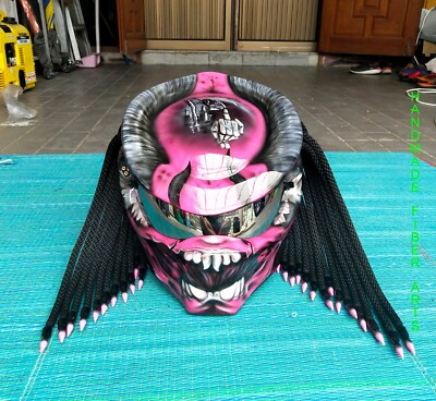 CUSTOM PREDATOR MOTORCYCLE HELMET UK