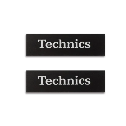 Technics Turntable Logo Badge For Dust Cover Aluminum 37mm(1.45")X11mm(0.43")