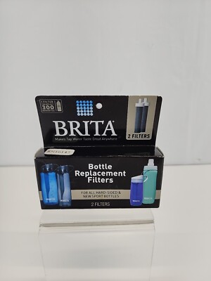 2 Filters Brita Replacement Water Bottle For Hard Sided & Sport Model BB06