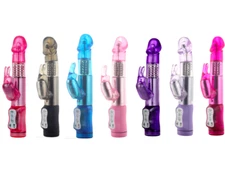 Rabbit Vibrator G-Spot Dildo Vibe Waterproof Massager Sex Toys For Women Female